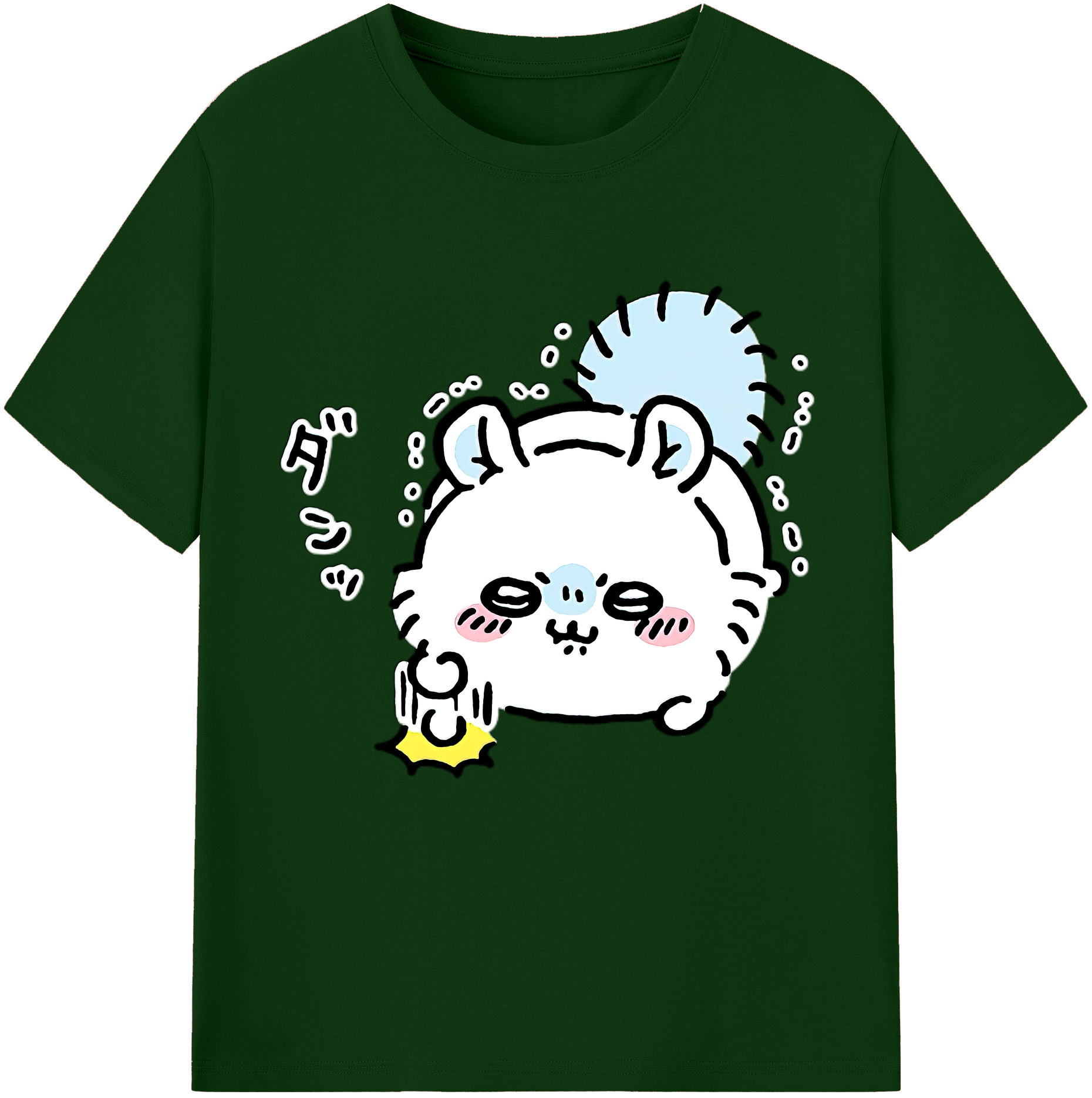 （画像用） ちいかわ モモンガ Chii-kawa Momonga 綿100％半袖Tシャツ（フロントプリント）